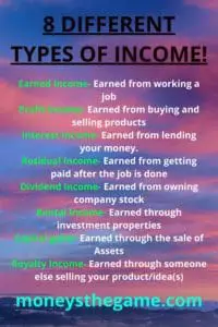 8 different types of income